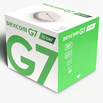 A sealed Dexcom G7 box photographed for a quote